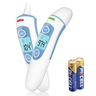 Finicare baby thermometer ir lcd infrared dual mode ear and forehead adult body thermometer with alarm function measure